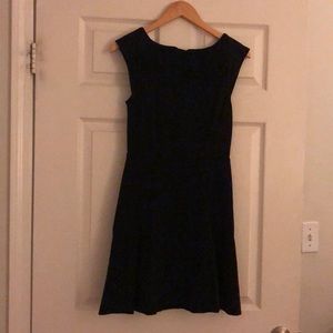 Banana Republic black fit and flare dress